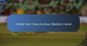 Cricket Test: Tassi di corsa, Obiettivi, Calcoli