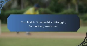 Test Match: Standard di arbitraggio, Formazione, Valutazioni